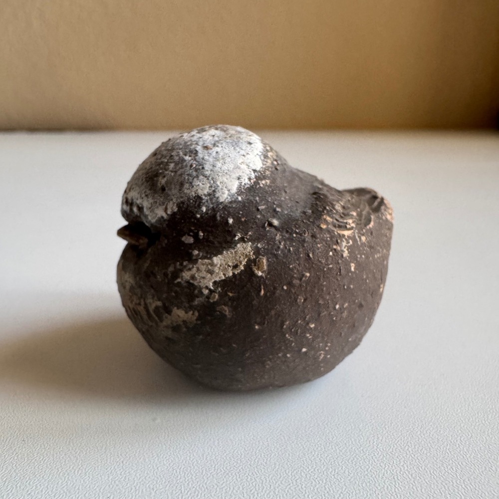 Hannes Johansson Swedish Studio Pottery Bird Figurine Keramiska Fåglar Brown 2"
